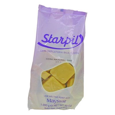 Starpil low meltingpoint wax - Natural - 1kg